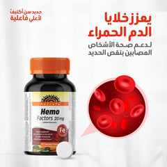 Holista Hemo Factors - 20 Mg - 60 Chewable Tablets
